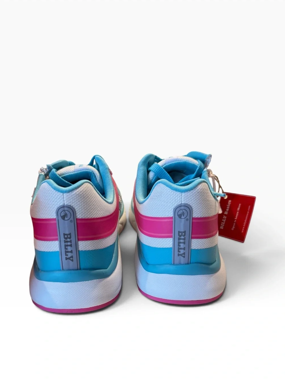 BILLY Sport Inclusion Too Women’s 9 Adaptive Sneakers Gray Turquoise Pink NIB
